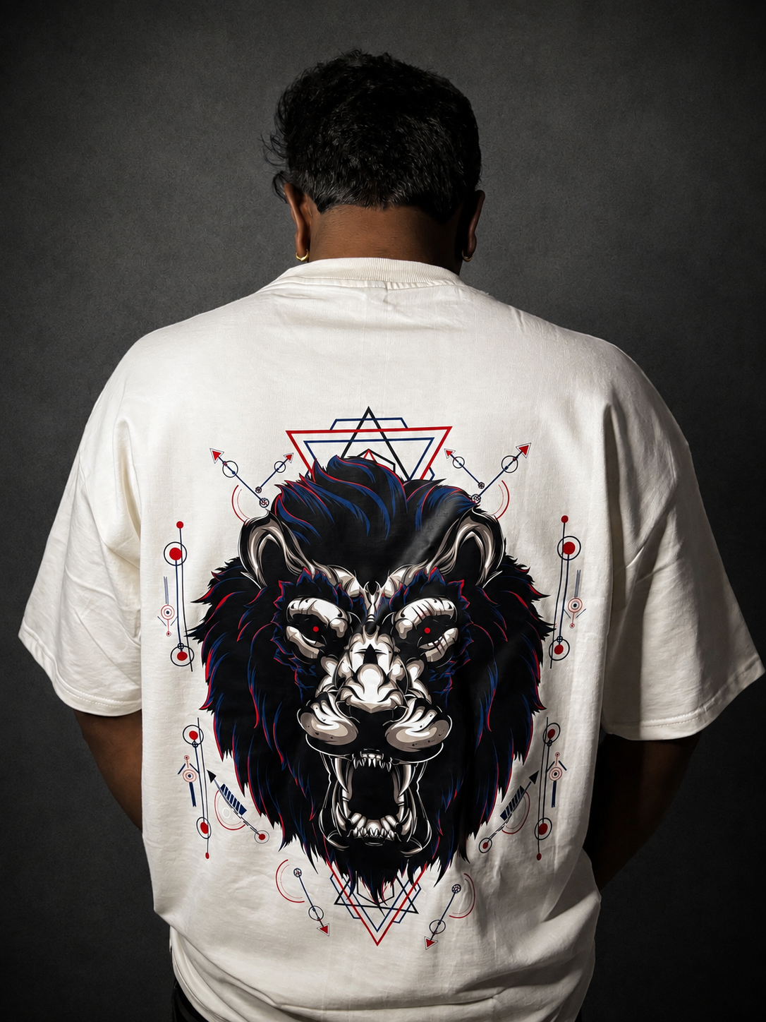 Lazy Bear Oversized T-shirt Lion