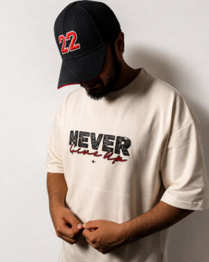 Lazy Bear Oversized T-shirt Never Give Up(Unisex)