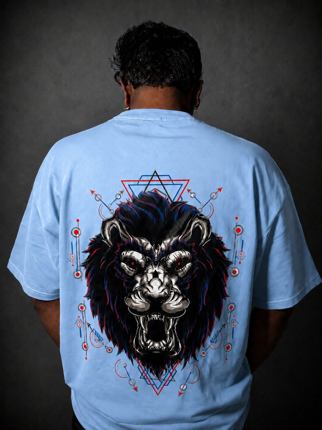 Lazy Bear Oversized T-shirt Lion - Image 4
