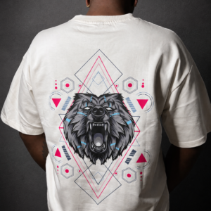 Lazy Bear Oversized T-shirt mad wolf