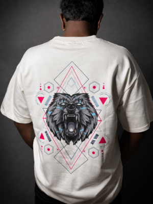 Lazy Bear Oversized T-shirt mad wolf